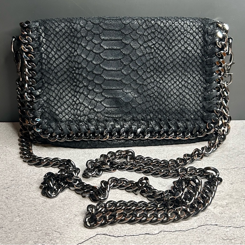 Black Chain Crossbody/Clutch Bag